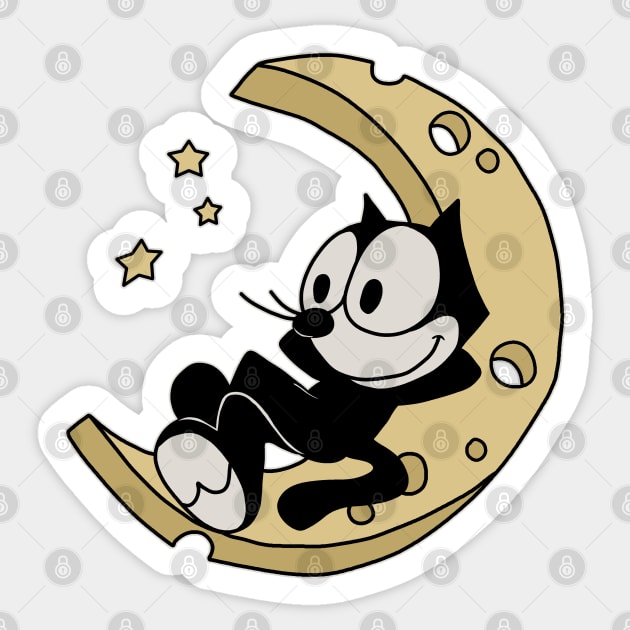 Felix the cat Sticker by valentinahramov